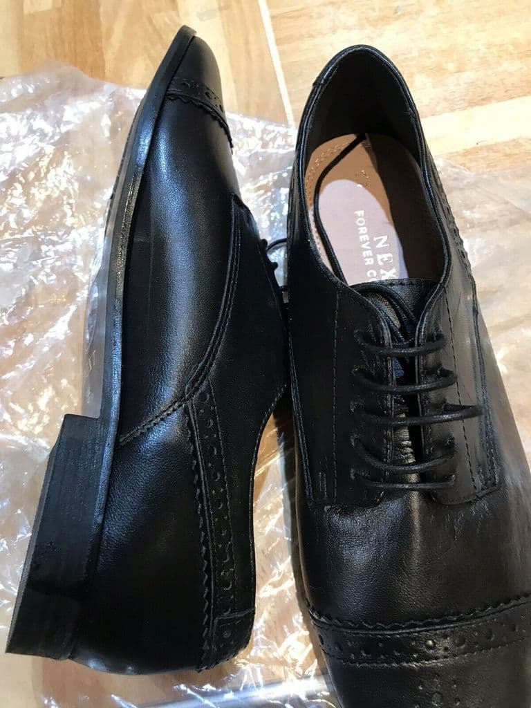 Shoes Black Brogues Balck Shoes 6 5 Uk 40 Eur Size - 164477160947